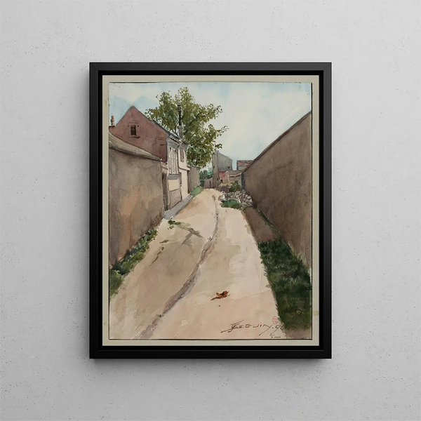Rue Lhuillier - F. Seguin — oprawiony obraz na ścianie