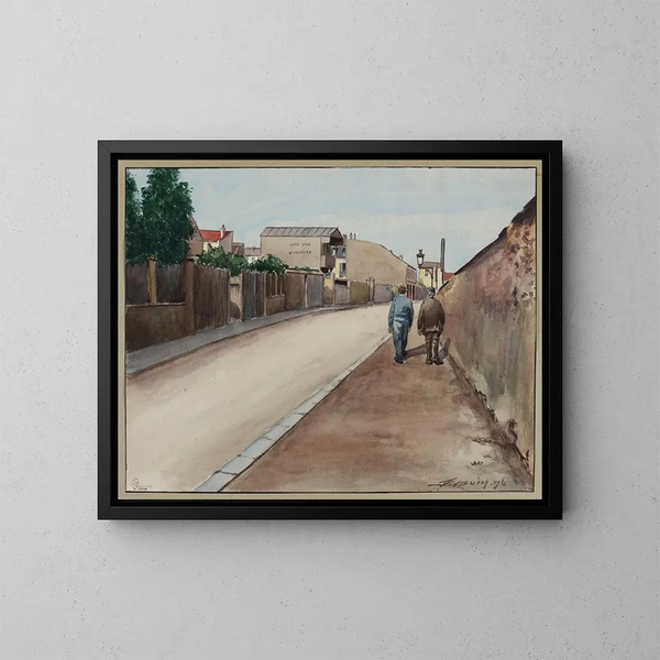 Rue des Morillons - F. Seguin — oprawiony obraz na ścianie