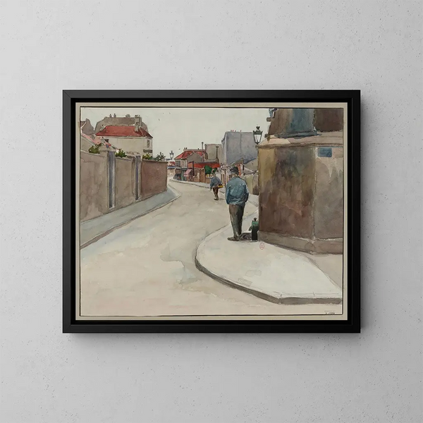 Rue des Morillons, rue Labrouste - F. Seguin — oprawiony obraz na ścianie