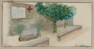 F Sguin - Villa des Otages mur o furent fusills les 52 derniers otages de la Commune rue Haxo.webp