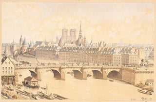 Fdor Hoffbauer - La Cit et le Pont Neuf en 1665.webp