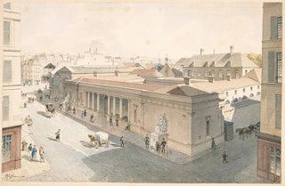 Fdor Hoffbauer - Le march du Temple en 1840 et le couvent de lAdoration Perptuelle du SaintSacrement.webp