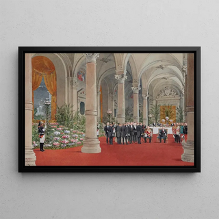 Fdor Hoffbauer - Rception du roi dAngleterre Edouard VII par le prsident Loubet lHtel de ville de Paris le 2 Mai 1903.webp
