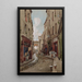 Rue Saint-Médard w 1905 roku w kierunku rue Mouffetard - Fédor Hoffbauer — oprawiony obraz na ścianie