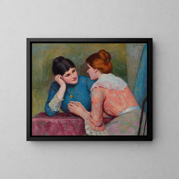 Conversation - Federico Zandomeneghi — oprawiony obraz na ścianie