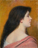Profil kobiety - Federico Zandomeneghi — widok dzieła