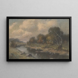 Felicin Moczik - Landscape with a Stork.webp