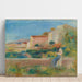 Reprodukcja obrazu Kobieta siedząca, La Maison de la Poste à Cagnes - Pierre-Auguste Renoir