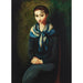Reprodukcja obrazu Kobieta w niebieskiej chustce - Moïse Kisling