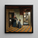 Kobieta z dzieckiem w spiżarni - Pieter De Hooch — oprawiony obraz na ścianie