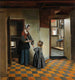 Kobieta z dzieckiem w spiżarni - Pieter De Hooch — widok dzieła