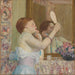 Kobieta z lustrem - Frederick Carl Frieseke — widok dzieła
