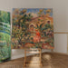 Reprodukcja obrazu Kobieta i pies na krajobrazie - Pierre-Auguste Renoir