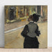 Reprodukcja obrazu Kobieta widziana od tyłu (Wizyta w muzeum) - Edgar Degas