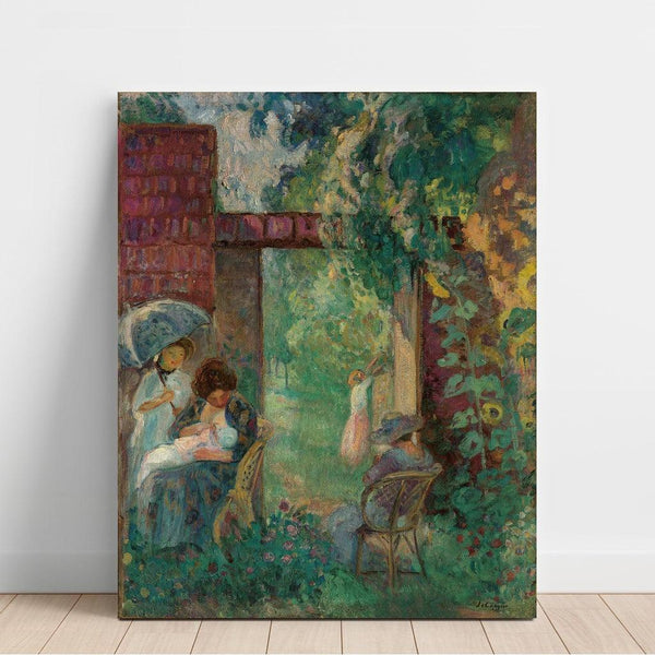 Reprodukcja obrazu Kobiety i dzieci w letnim ogrodzie - Henri Lebasque