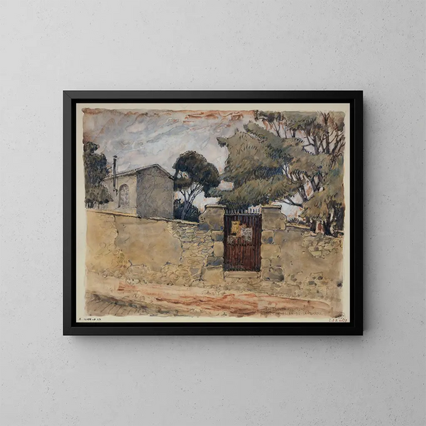 Rue du Chevalier de La Barre - Ferdinand Boberg — oprawiony obraz na ścianie