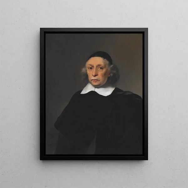 Portret uczonego - Ferdinand Bol — oprawiony obraz na ścianie