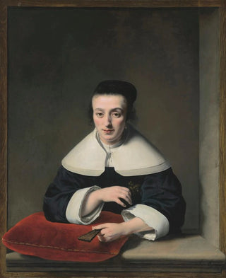 Ferdinand Bol - Portrait of a lady at a casement.webp