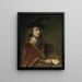 autoportret za parapetem - Ferdinand Bol — oprawiony obraz na ścianie