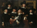 Sześciu regentów i nauczyciela instytutu Nieuw Zijds dla pomocy zewnętrznej dla ubogich, Amsterdam 1657 - Ferdinand Bol — widok dzieła