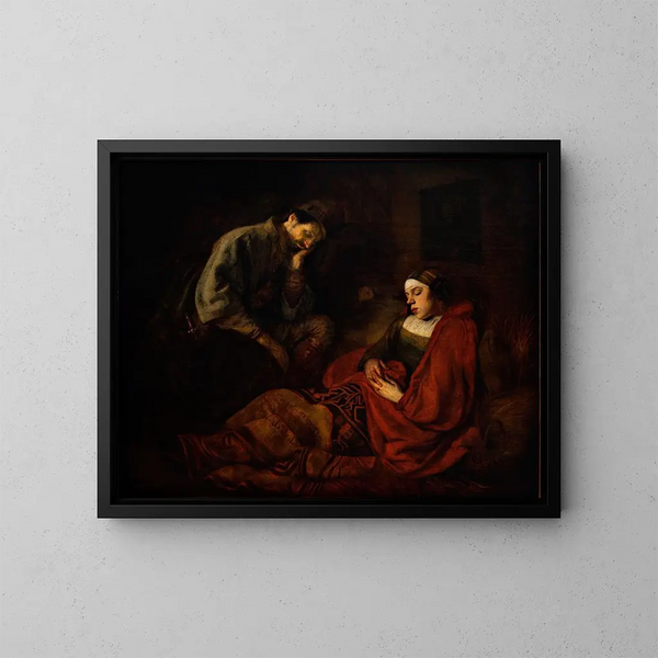 Rodzina Święta - Ferdinand Bol — oprawiony obraz na ścianie