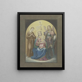 Ferdinand Fellner - Madonna mit dem Heiligen Michael und der Heiligen Euphrosina.webp