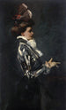 portret damy - Ferdinand Freiherr von Reznicek — widok dzieła