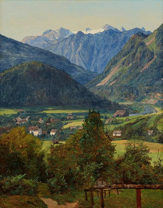 Ferdinand Georg Waldmller - Der Dachstein vom SophienDoppelblick bei Ischl.webp