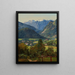 Le Dachstein de Sophien-Doppelblick près d'Ischl - Ferdinand Georg Waldmüller — oprawiony obraz na ścianie