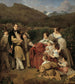 Le notaire Dr. Josef August Eltz avec son épouse Caroline née Schaumburg et leurs huit enfants à Ischl - Ferdinand Georg Waldmüller — widok dzieła