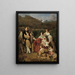 Le notaire Dr. Josef August Eltz avec son épouse Caroline née Schaumburg et leurs huit enfants à Ischl - Ferdinand Georg Waldmüller — oprawiony obraz na ścianie