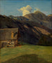 Le refuge alpin sur le Hoisenrad près d'Ischl - Ferdinand Georg Waldmüller — widok dzieła