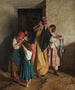 Pożegnanie druhen po sakramencie - Ferdinand Georg Waldmüller — widok dzieła