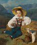 Le comte Démétrius Apraxine enfant devant un paysage de montagne - Ferdinand Georg Waldmüller — widok dzieła
