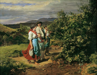 Ferdinand Georg Waldmller - Heimkehr von der Arbeit Die Liebenden am Scheideweg.webp
