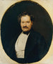 Mężczyzna w czarnym płaszczu z białą kamizelką - Ferdinand Georg Waldmüller — widok dzieła