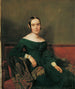 Dama w szacie wermilionowej - Ferdinand Georg Waldmüller — widok dzieła