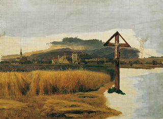 Pejzaż z Brunn am Gebirge - Ferdinand Georg Waldmüller — widok dzieła