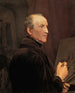 Autoportret przed sztalugą - Ferdinand Georg Waldmüller — widok dzieła