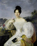 Dama w białej sukni - Atelier de Ferdinand Georg Waldmüller — widok dzieła