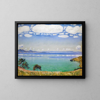 Jezioro Genewskie z Chexbres - Ferdinand Hodler — oprawiony obraz na ścianie