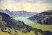 Jezioro Thun od Breitlauenen - Ferdinand Hodler — widok dzieła