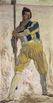 Wojownik z halabardą - Ferdinand Hodler — widok dzieła