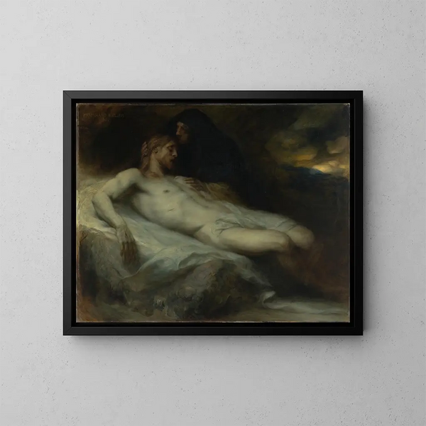 Lamentation du Christ - Ferdinand Keller — oprawiony obraz na ścianie