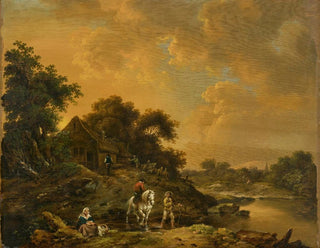 pejzażu wieczornego - Ferdinand Kobell — widok dzieła