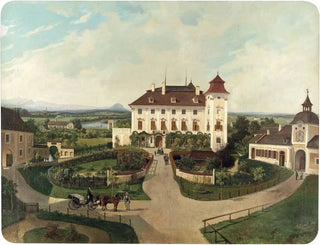 Zamku Lichtenegg w pobliżu Wels - Ferdinand Lepié — widok dzieła