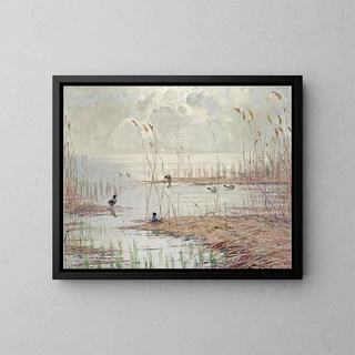 Ferdinand Schebek - Motiv vom Tollense See Mecklenburg Lake Plateau.webp