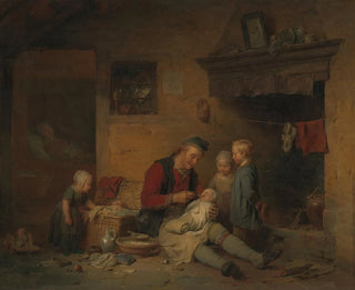 Sala porodowa - Ferdinand de Braekeleer — widok dzieła