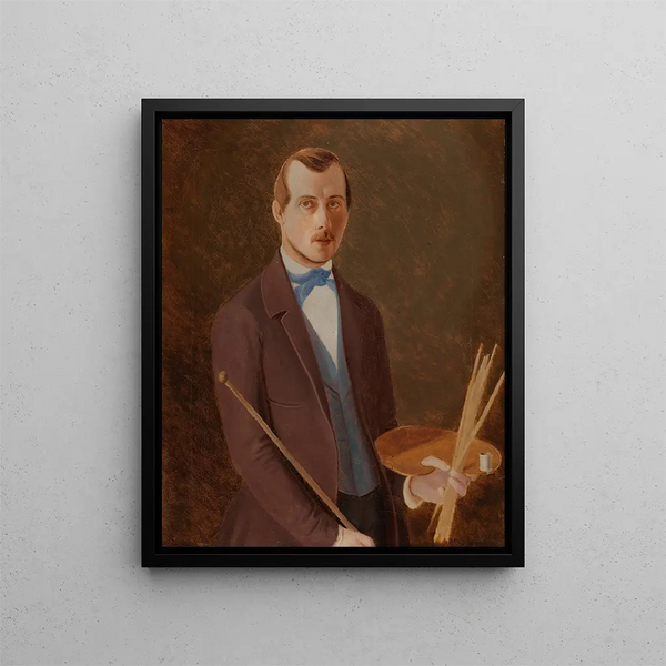 autoportret - Ferdinand von Wright — oprawiony obraz na ścianie