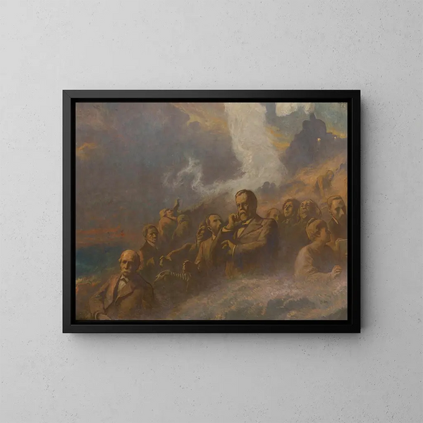 Les Temps modernes - Fernand Cormon — oprawiony obraz na ścianie